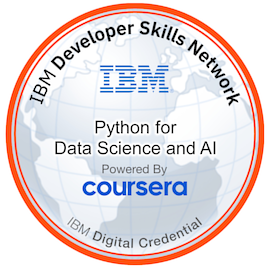 IBM Python for Data Science and AI Badge